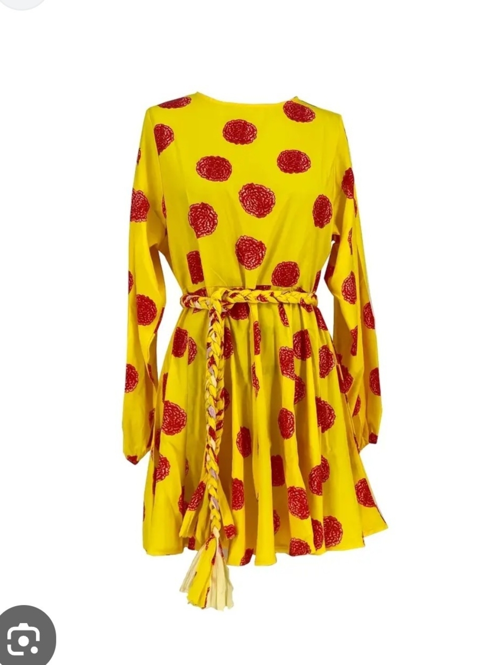 Women's 2X Floral Long Sleeve Dress